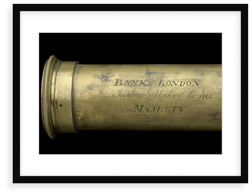Pocket telescope - draw tube inscription by Banks