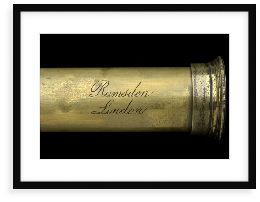 Pocket telescope - draw tube inscription by Jesse Ramsden