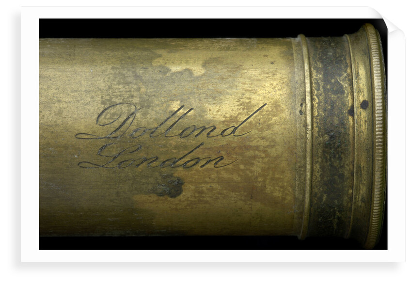 Pocket telescope - draw tube inscription by Dollond