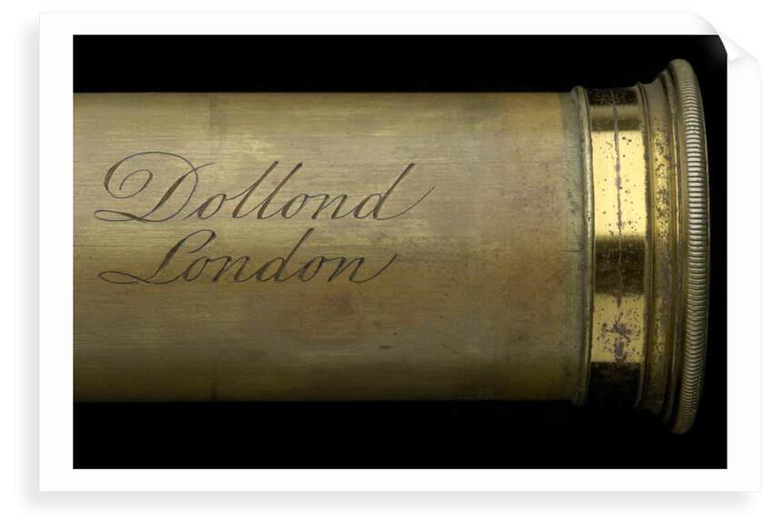 Pocket telescope - draw tube inscription by Dollond