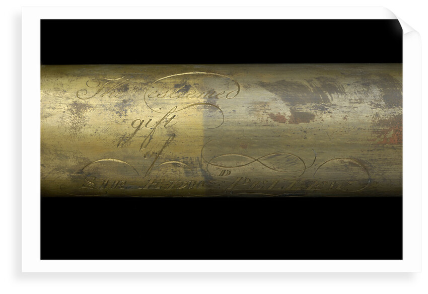 Portable telescope- draw tube inscription by Bate