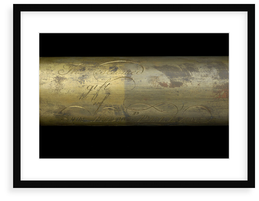 Portable telescope- draw tube inscription by Bate