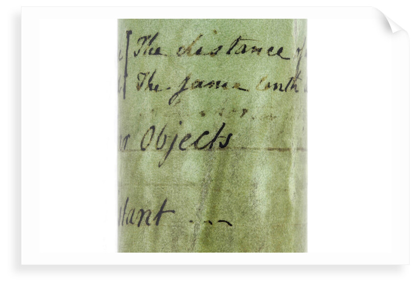 Pocket telescope - inscription by John Cuff