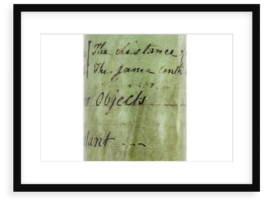 Pocket telescope - inscription by John Cuff