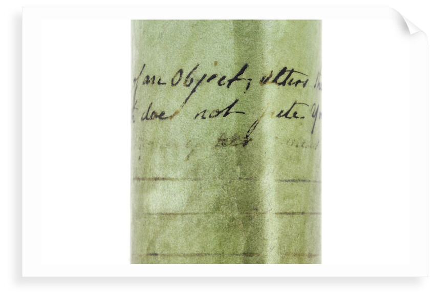 Pocket telescope - inscription by John Cuff