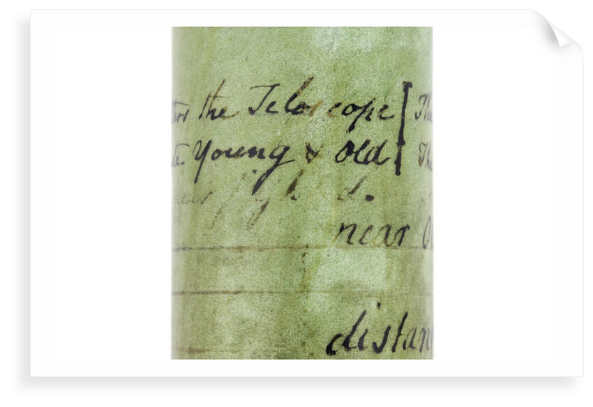 Pocket telescope - inscription by John Cuff
