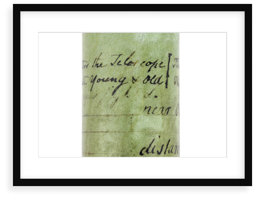 Pocket telescope - inscription by John Cuff