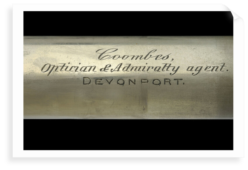 Officer of the Watch telescope- draw tube inscription by Coombes