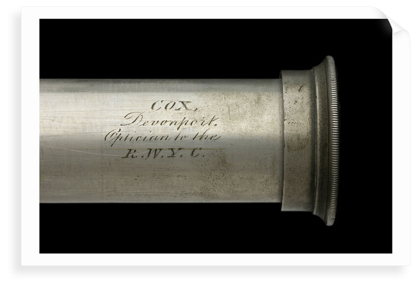 Officer of the Watch telescope- draw tube inscription by William Cox