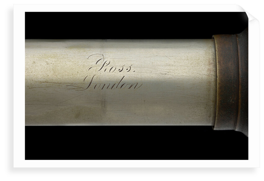 Officer of the Watch telescope- draw tube inscription by Andrew Ross