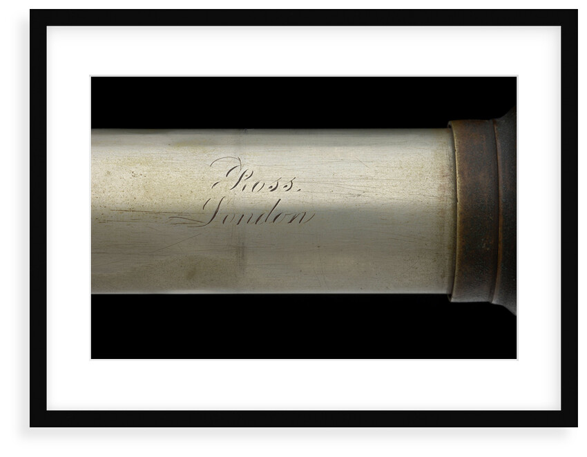 Officer of the Watch telescope- draw tube inscription by Andrew Ross