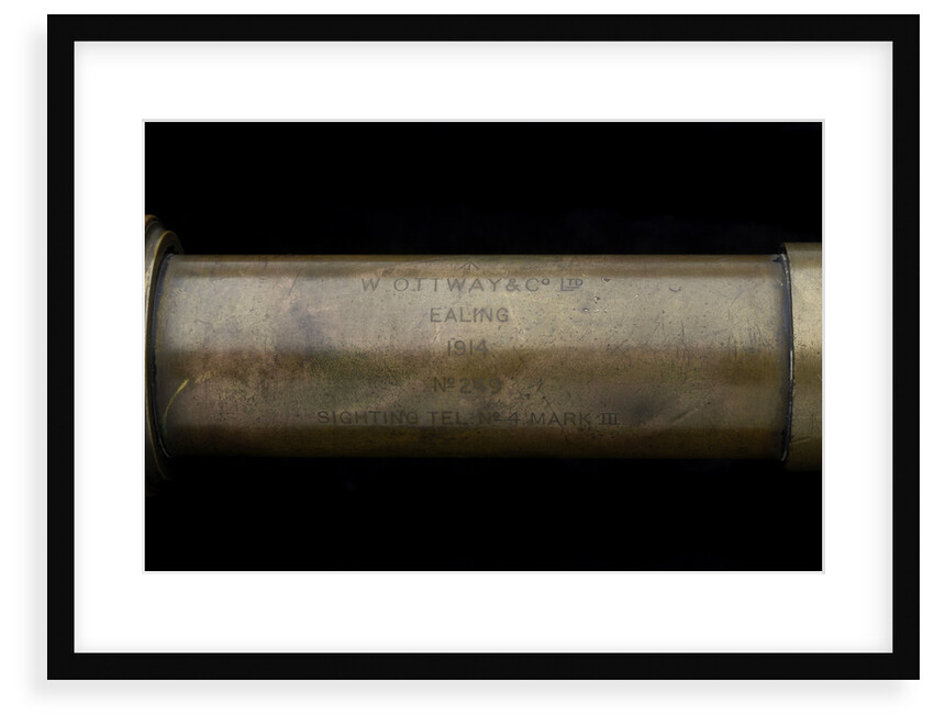 Gun-sighting telescope- barrel inscription by W. Ottway & Co. Ltd.