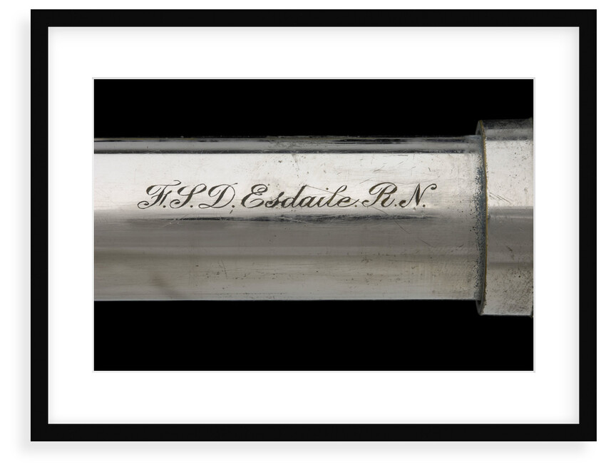 Officer of the Watch telescope- draw tube inscription by Cary