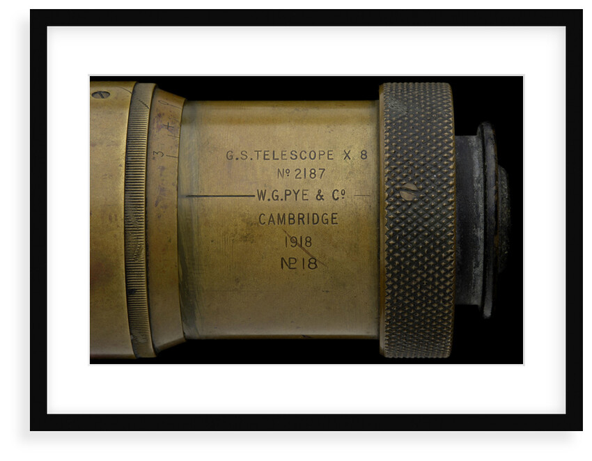 Gun-sighting telescope - inscription by W.G. Pye & Co.