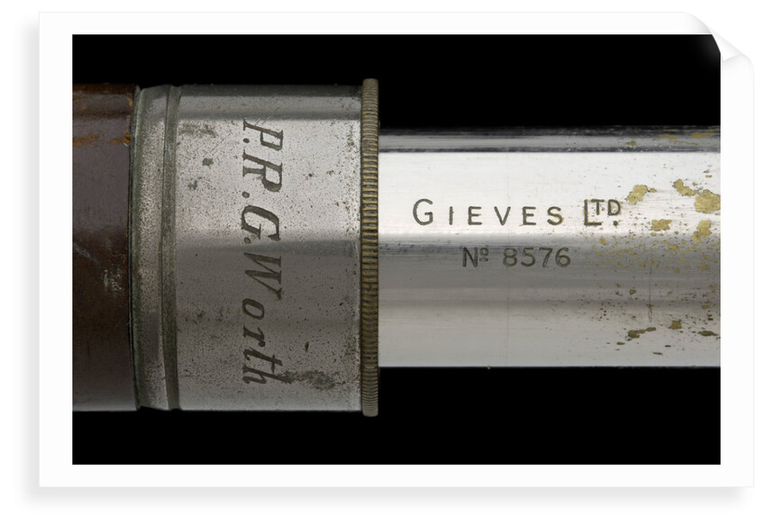 Officer of the Watch telescope - inscription by Gieves Ltd.