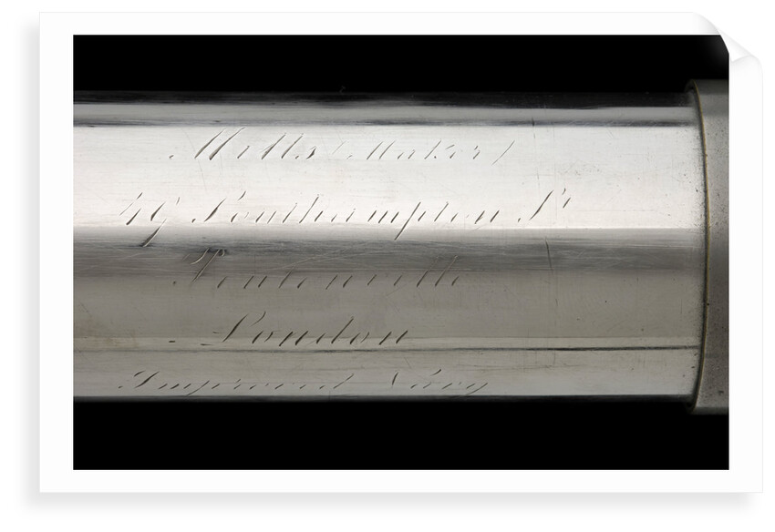 Naval telescope - inscription by Mills