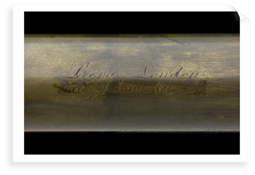 Naval telescope - inscription by Matthew Berge