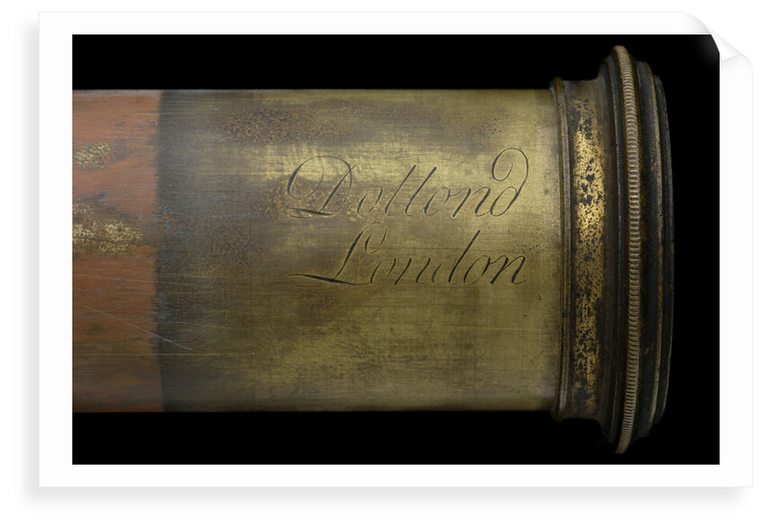 Portable telescope - inscription by Dollond