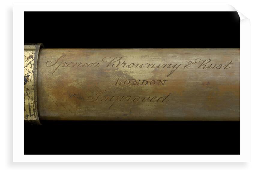 Naval telescope - inscription by Spencer Browning & Rust