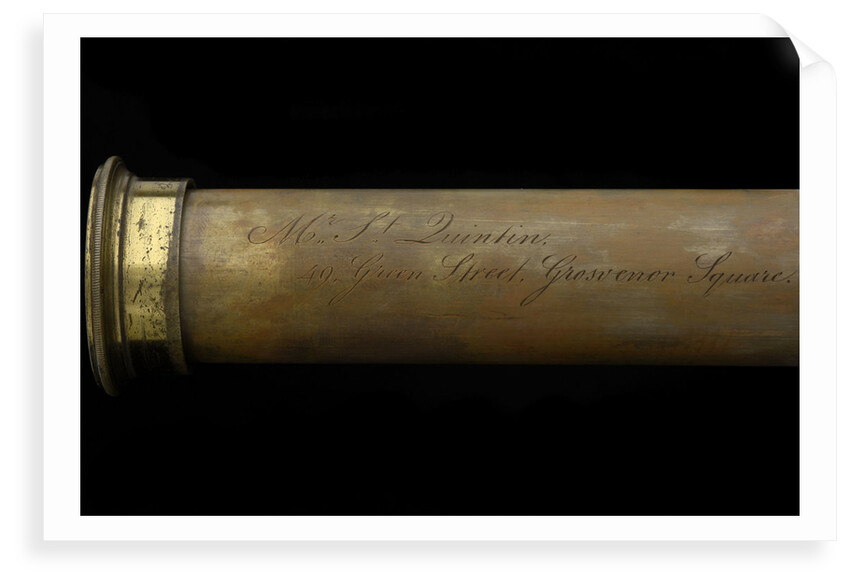 Naval telescope - inscription by Spencer Browning & Rust