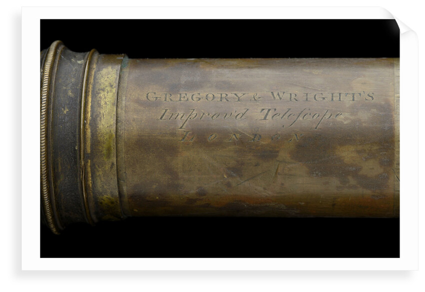 Gregory Wright's Improved Telescope - inscription by Gregory & Wright