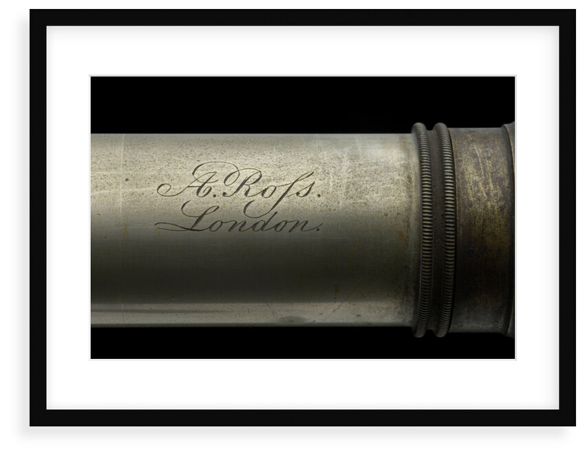 Naval telescope - inscription by Andrew Ross