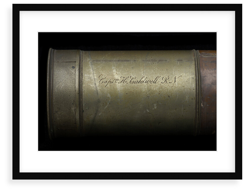 Naval telescope - inscription by Andrew Ross