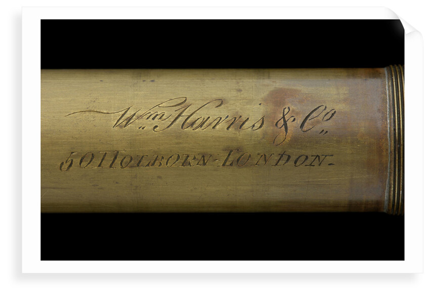 Walking stick telescope - inscription by William Harris & Co.