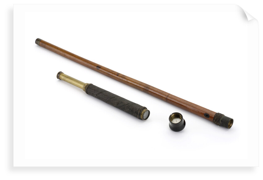 Walking stick telescope by unknown