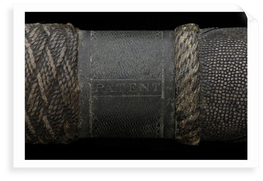 Walking stick telescope - inscription by unknown