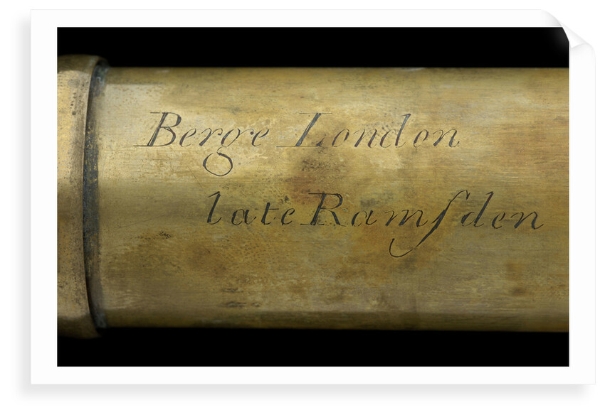 Naval telescope - inscription by Matthew Berge