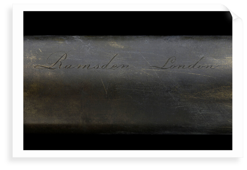 Naval telescope - inscription by Jesse Ramsden
