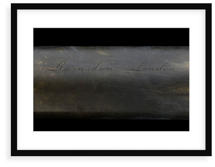 Naval telescope - inscription by Jesse Ramsden