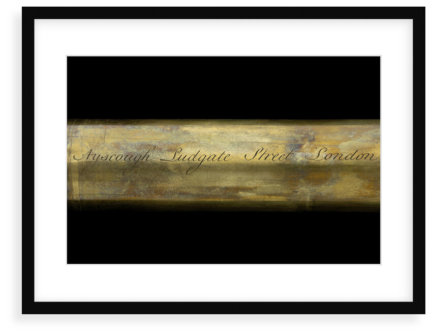 Polygonal telescope - inscription by James Ayscough