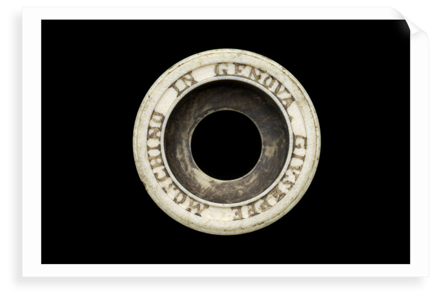 Non-achromatic polygonal telescope - inscription by Guiseppe Moschino
