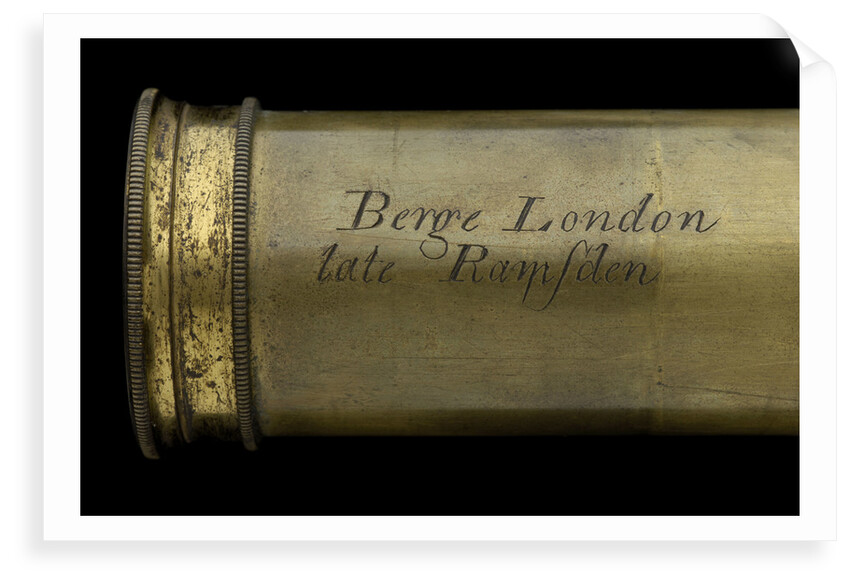 Naval telescope - inscription by Matthew Berge