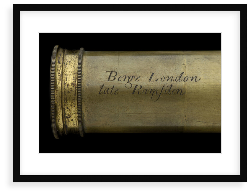Naval telescope - inscription by Matthew Berge