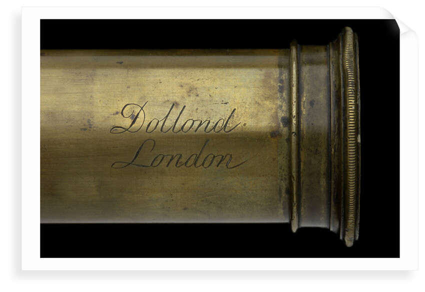Polygonal telescope- draw tube inscription by Dollond