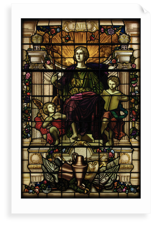 Baltic Exchange Glass, The Virtue Windows, Faith by John Dudley Forsyth