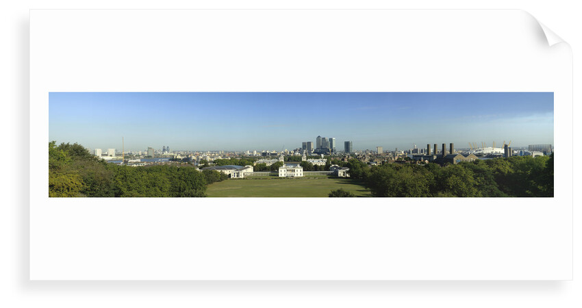 View of Greenwich Park, Queen's House and National Maritime Museum from Royal Observatory, Greenwich by National Maritime Museum