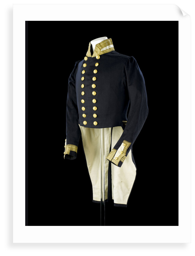Full dress coat, Royal Naval uniform: pattern 1843 by Clancy