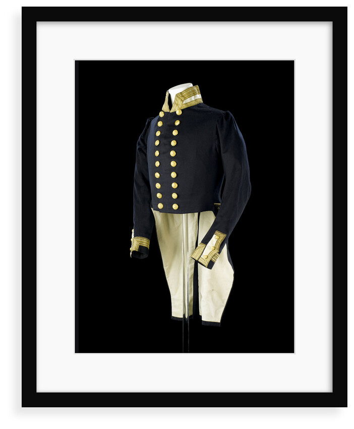 Full dress coat, Royal Naval uniform: pattern 1843 by Clancy