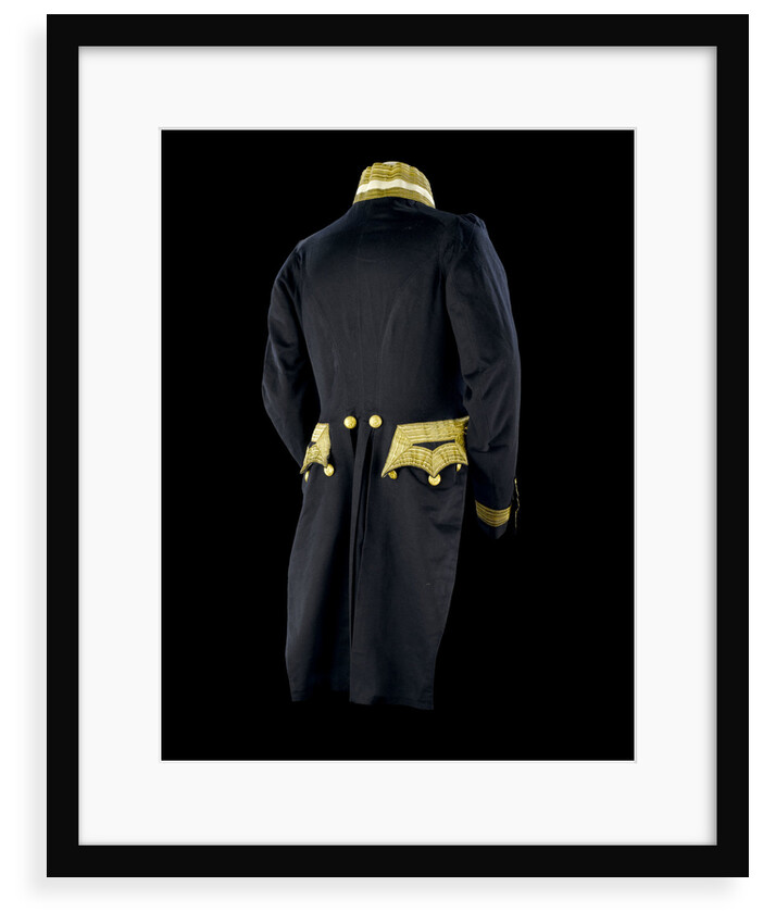 Full dress coat - back, Royal Naval uniform: pattern 1843 by Clancy