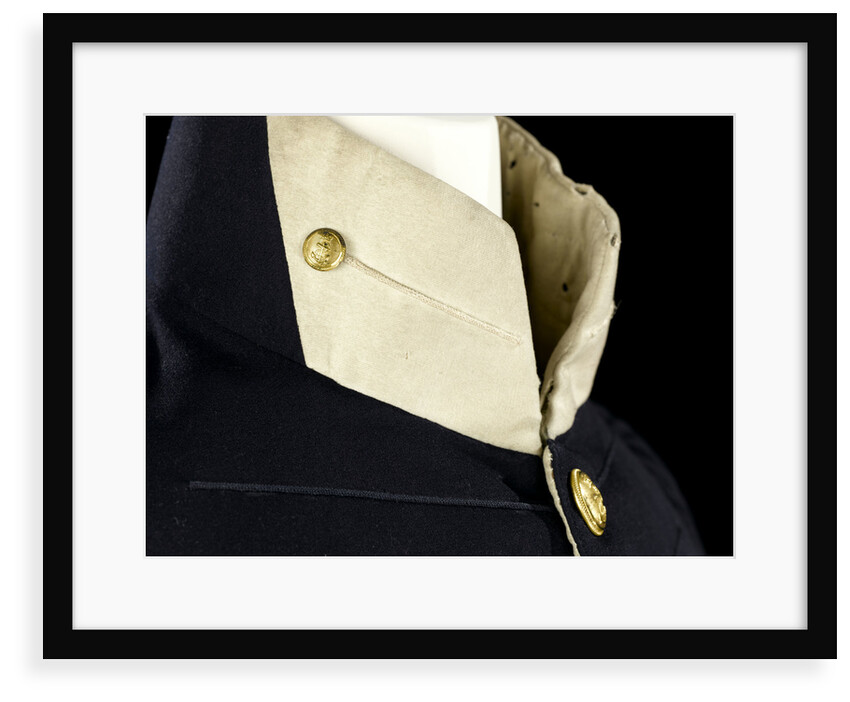 Tailcoat - collar detail, Royal Naval uniform: pattern 1827-1843 by Hammond Turner & Sons
