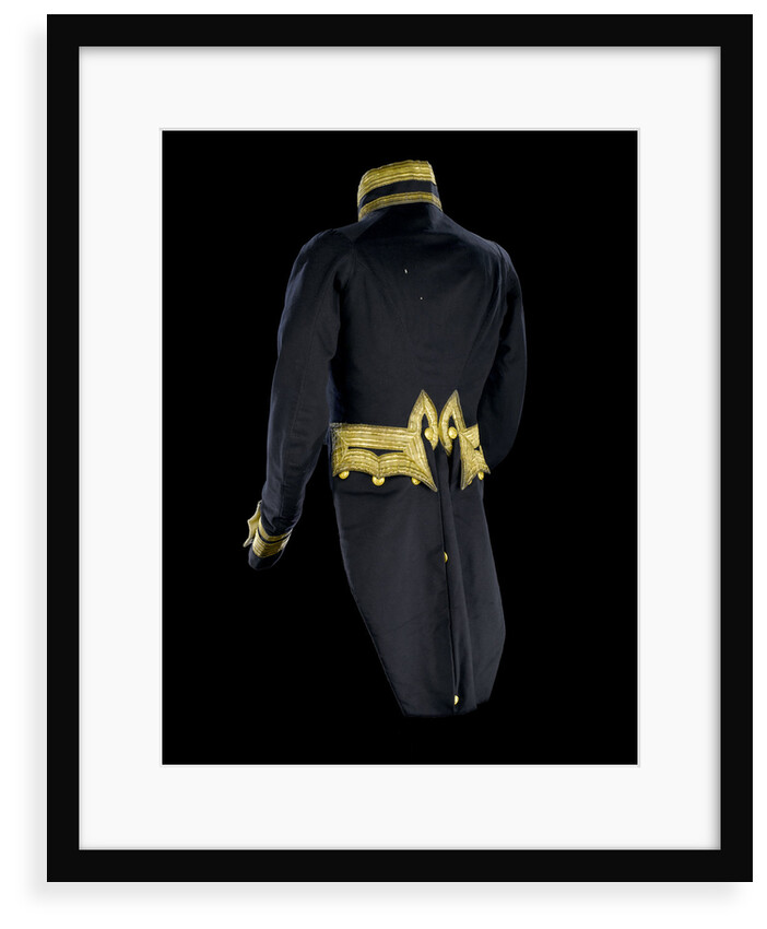 Full dress coat - back, Indian Naval uniform: pattern 1828 by Maynard & Harris