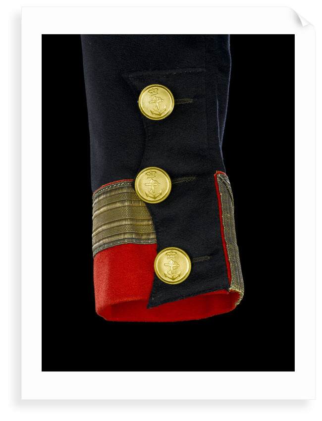 Full dress coat - cuff detail, Royal Naval uniform: pattern 1830-1843 by B. Boggett