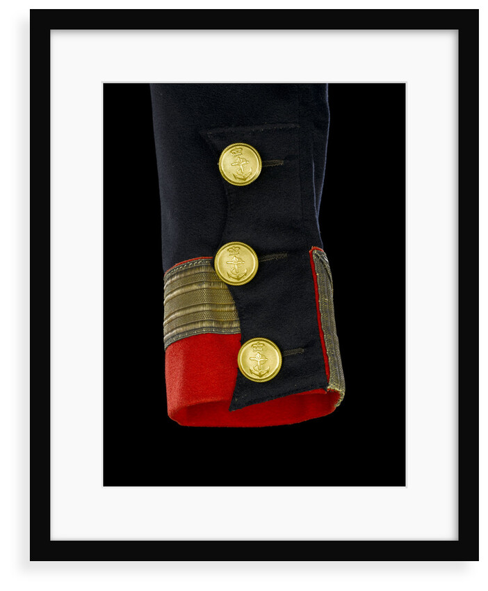 Full dress coat - cuff detail, Royal Naval uniform: pattern 1830-1843 by B. Boggett
