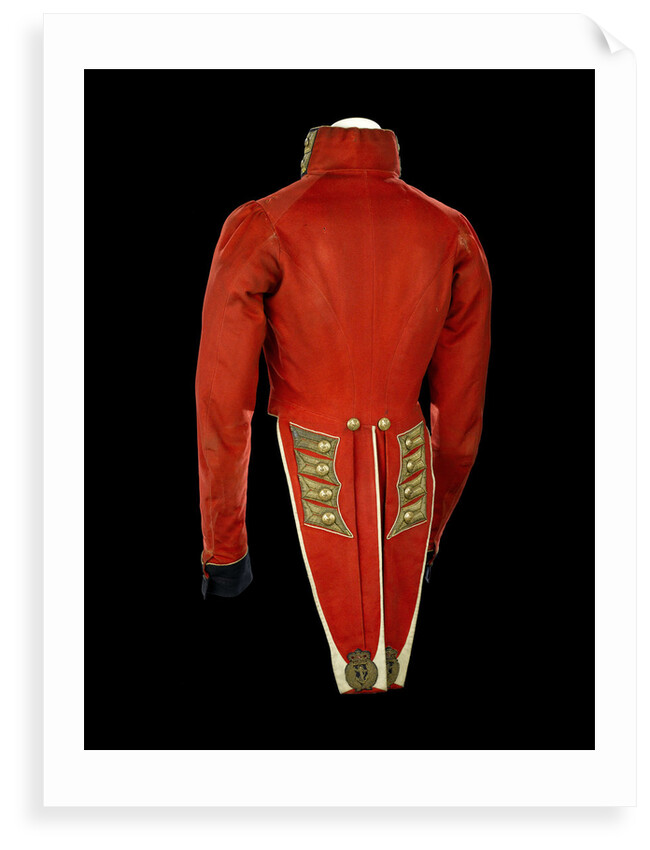 Coatee - back, Royal Marines uniform: pattern 1830 by unknown