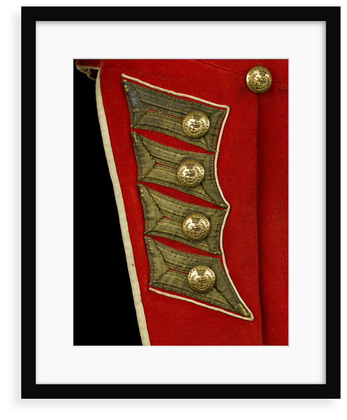 Coatee - tail detail, Royal Marines uniform: pattern 1830 by unknown