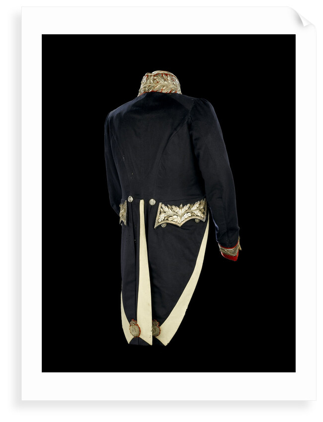 Full dress coat - back, Civil court dress: 1837 by Boggett & Co.